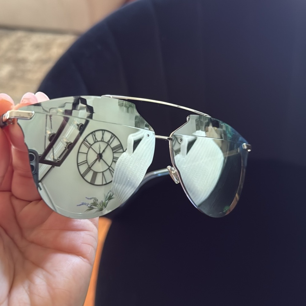 Dior Silver Mirrored Sunglasses - Picture 3 of 4